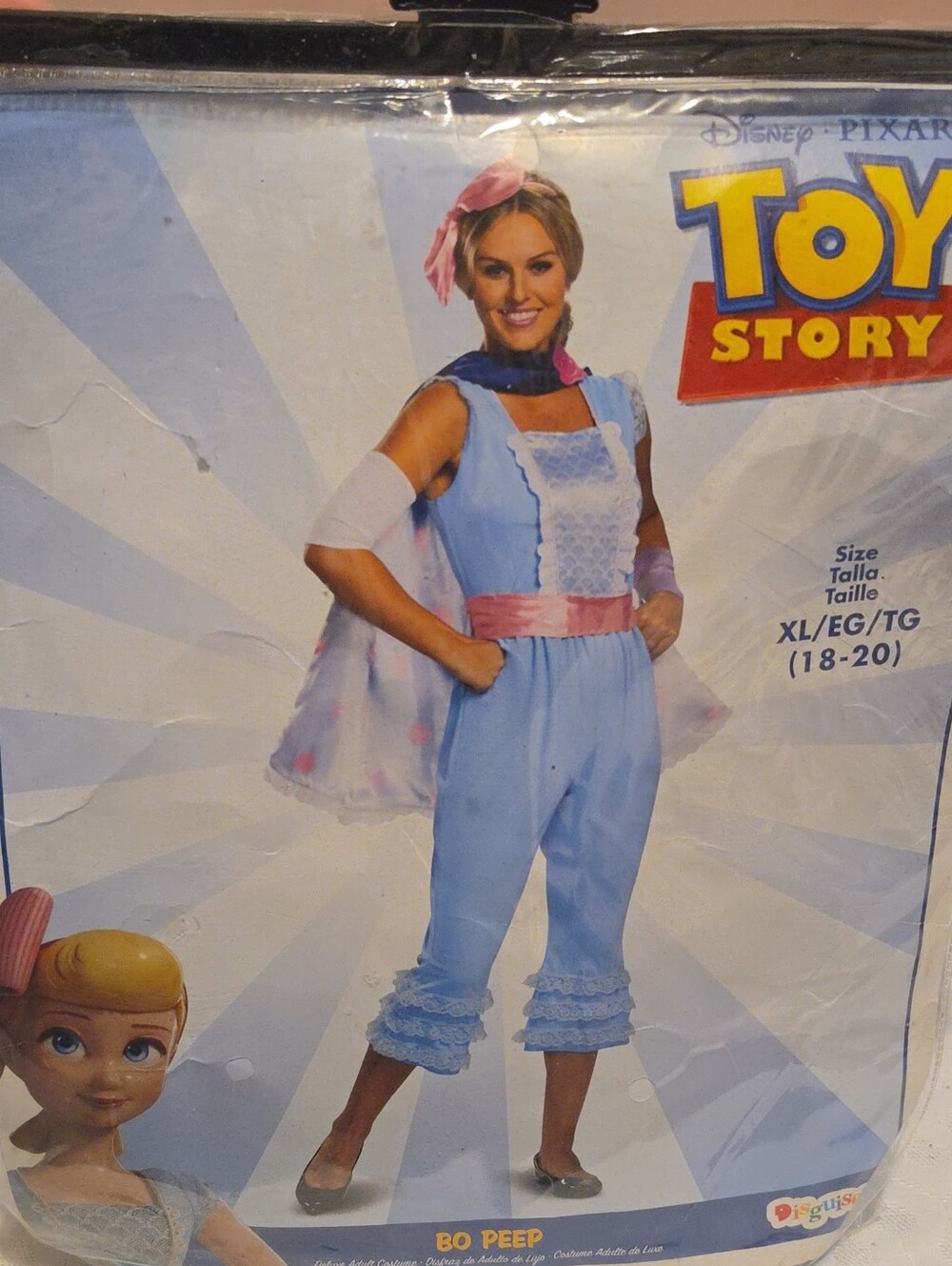 Disney Bo Peep Costume - Light Blue with Pink Accents